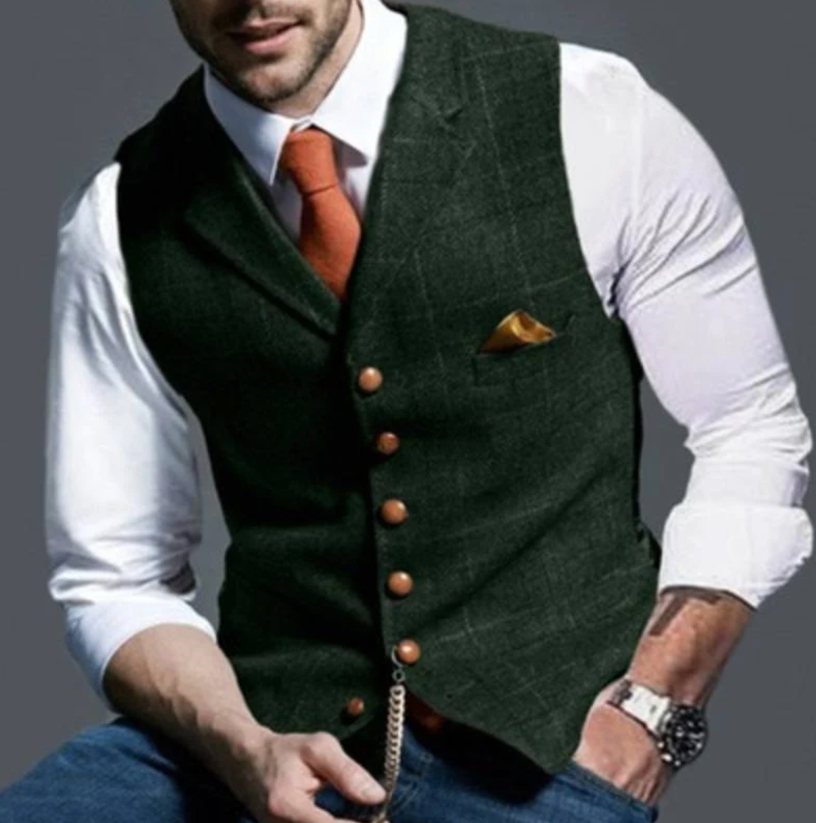 Damiel | Elegant Button Waistcoat